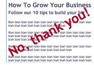 How-to-grow-your-business articles? Not interested, thank you.